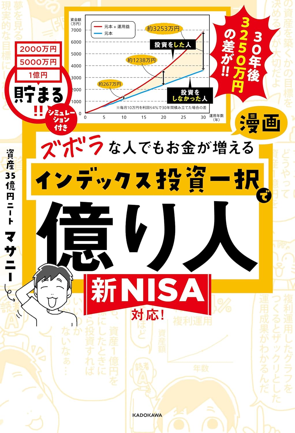 ズボラな人でもお金が増える インデックス投資一択で億り人（マサニー / KADOKAWA）